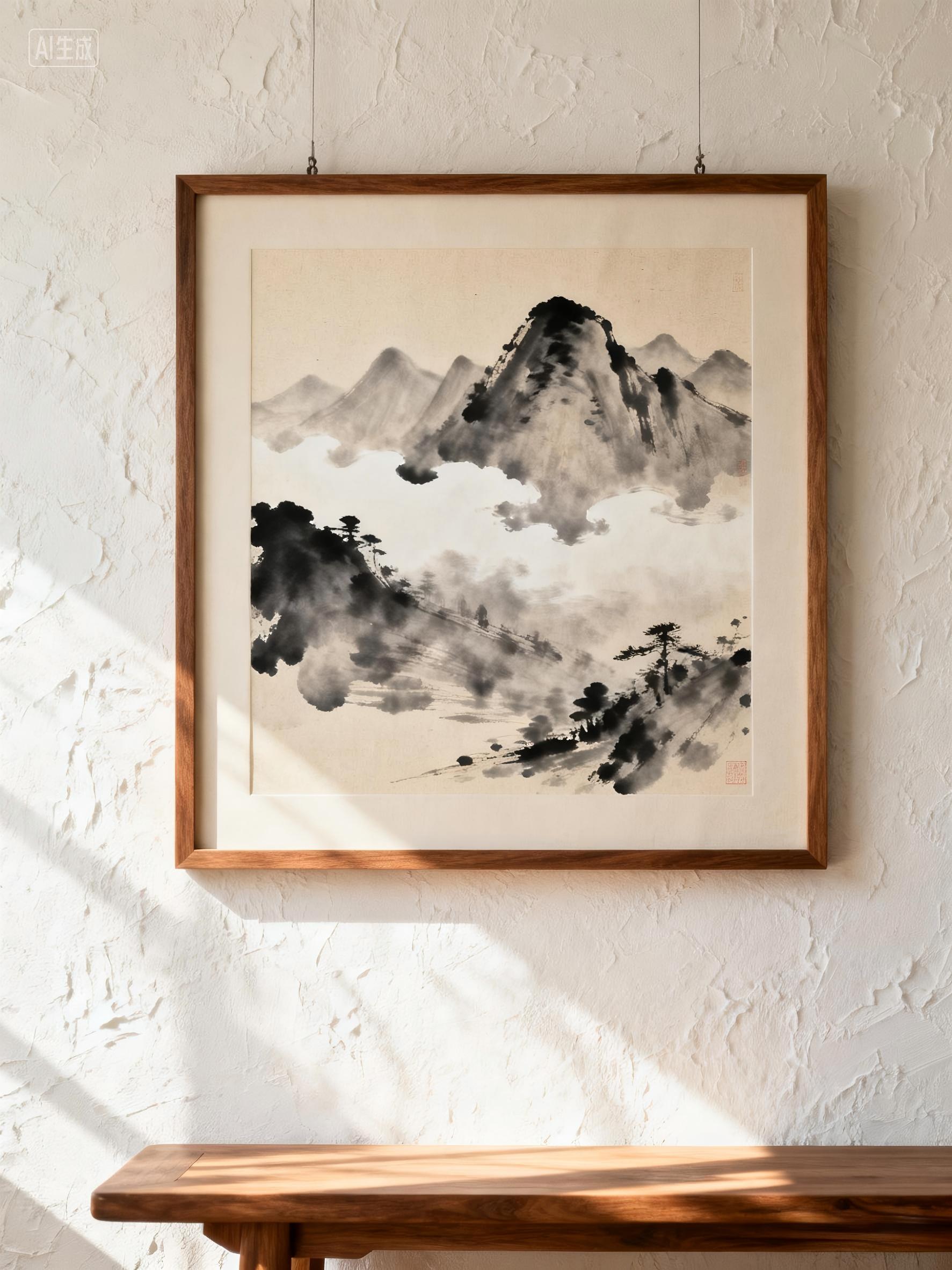 水墨山水挂画